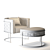Brass Alveare Tub Chair: Sleek Design 3D model small image 3