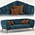 
Iseo Cantori Sofa: Elegant Comfort 3D model small image 1