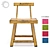 Modern Loft Wooden Chair 3D model small image 1