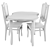 Compact Chair & Table Set 3D model small image 4