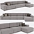 Minimalist Modular Sofa: DERK by Piet Boon 3D model small image 1