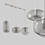 Luxurious Vilmo Trio E Pendant Lamp 3D model small image 5