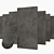 Concrete Suite Anthracite: Modern Multi-Texture Set 3D model small image 1