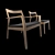 Modern Elegance: Walter Knoll Krusin Lounge Chair 3D model small image 3