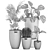 Tropical Plant Mix: Exotic, Decorative, Indoor 3D model small image 5