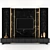 Sleek Wall-Mounted TV Stand 3D model small image 1