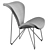 Decatur Accent Chair: Modern Style, Sturdy Metal Legs 3D model small image 5