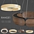 Wooden LED Chandelier, Lampatron RANGE 1 3D model small image 6