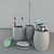 Sleek Bath Set: Brush Essentials 3D model small image 2