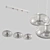 Vilmo Trio G: Designer Amber 3-Light Chandelier 3D model small image 5