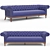 Elegant Padrone Sofa: Unwrapped, Retopologized, HD Archive 3D model small image 1