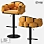 Modern Industrial Bar Stool 3D model small image 1