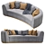 Laredo Compact Sofa: Stylish and Versatile 3D model small image 1