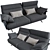 Modern Verzelloni Nilson Sofa: Stylish Comfort for Your Home 3D model small image 2
