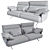 Modern Verzelloni Nilson Sofa: Stylish Comfort for Your Home 3D model small image 3