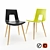 Modern Black and Green Chair by Tonon 3D model small image 1