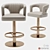 Elegant Karoo II Counter Stool 3D model small image 1