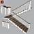 SleekSteel Staircase 3D model small image 1