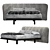 Marlon Cattelan Italia Palazzo Bed 3D model small image 1