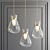 Elegant Beat Pendant Light 3D model small image 1