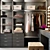 Sleek Modern Wardrobe 3D model small image 3