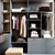 Sleek Modern Wardrobe 3D model small image 4