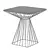 Sleek Glass Tern Table 3D model small image 2