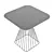 Sleek Glass Tern Table 3D model small image 4