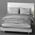 Sleek and Modern Cayman Platform Bed 3D model small image 3