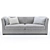 Sleek Cordian 3-4 Seater Sofa 3D model small image 1