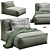 Elevated Comfort: Mareta XL Lounge 3D model small image 1