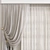 Revamped Curtain: Streamlined Design 3D model small image 3