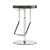 Height-Adjustable Thonet Stool: Stylish and Ergonomic 3D model small image 1