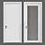 Modern 16-Panel Door 3D model small image 1