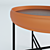 Elegant Walnut Coffee Table 3D model small image 2