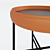 Elegant Walnut Coffee Table 3D model small image 5