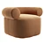 Huggy: Stylish and Comfortable Chair 3D model small image 1