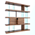 Elegant Walnut Shelving With Drawers 3D model small image 1