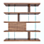 Elegant Walnut Shelving With Drawers 3D model small image 2