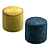 Cozy Ottoman for Ultimate Relaxation 3D model small image 1