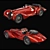 Vintage Alfa Romeo Roadster 3D model small image 6