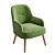 Lido Armchair: Compact, Stylish Seating 3D model small image 1