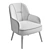 Lido Armchair: Compact, Stylish Seating 3D model small image 4