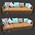 Flexible Comfort Sofa 3D model small image 1