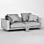 Elegant Flexform Campiello Sofa 3D model small image 5