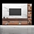 Modern Wall-Mounted TV Stand 3D model small image 1