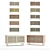 Colonel STRAW Sideboard Set: Stylish Storage Solution 3D model small image 1