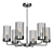 Honnor Chrome Chandelier 3D model small image 1