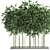 Tropical Bamboo Plant in White Vase 3D model small image 4