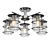 Elegant Rotondum Ceiling Chandelier 3D model small image 1